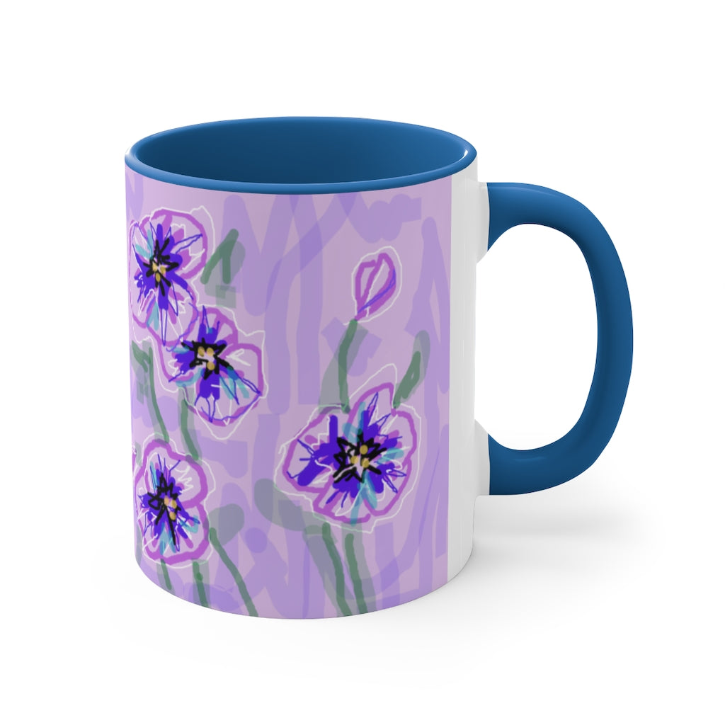 Purple Pansies Coffee Mug