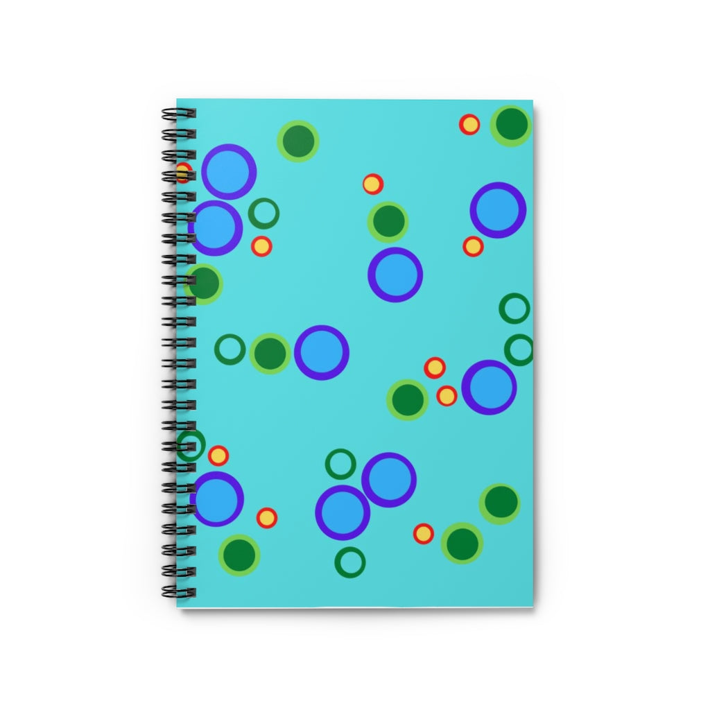 Blue Bubbles Spiral Notebook