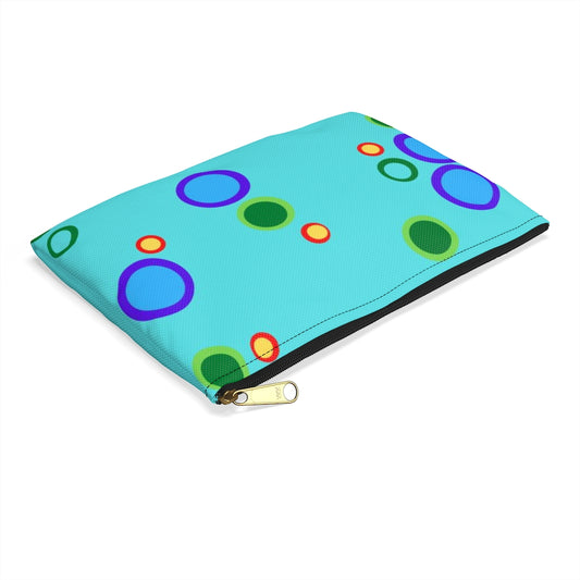 Blue Bubbles Accessory Pouch