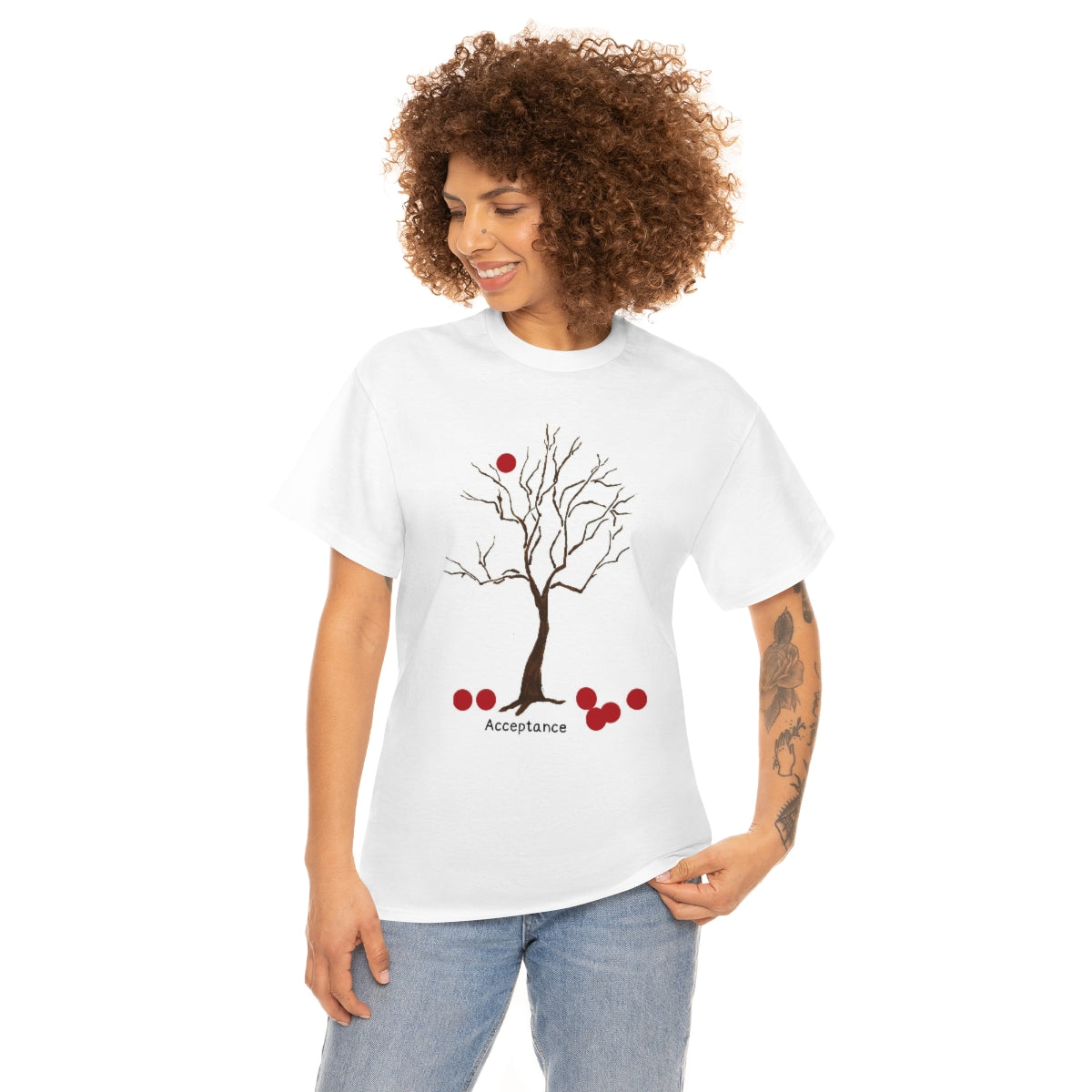 Acceptance Emotive Tree Cotton Tee