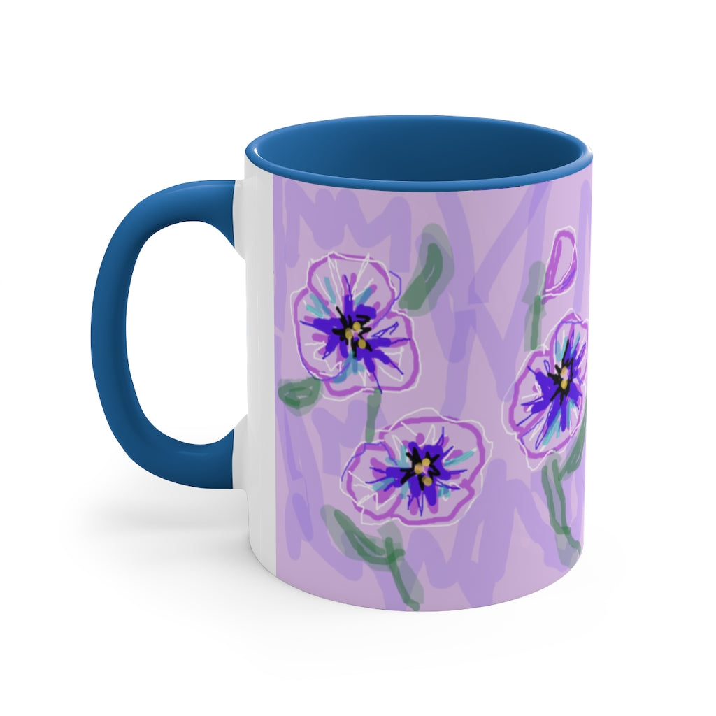 Purple Pansies Coffee Mug