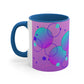 Purple Circles Abstract Mug
