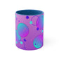 Purple Circles Abstract Mug