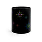 Mandala Stars Black Mug