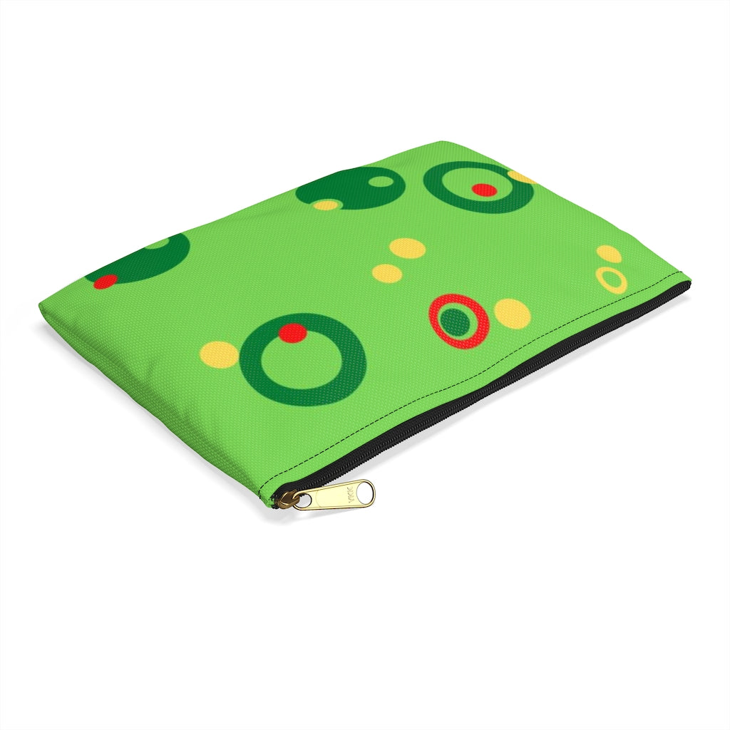 Green Bubbles Accessory Pouch