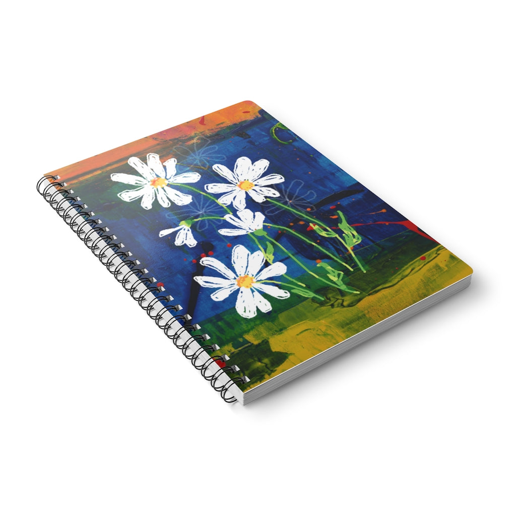 Daisies Wirobound Softcover Notebook, A5