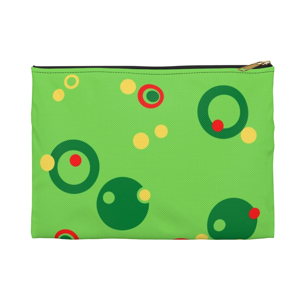 Green Bubbles Accessory Pouch