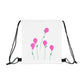 Balloon Flowers Outdoor Drawstring Bag
