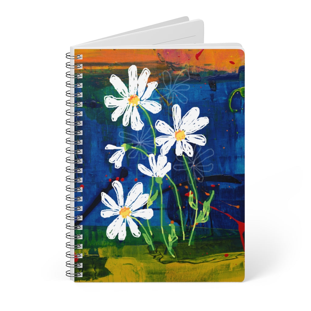 Daisies Wirobound Softcover Notebook, A5