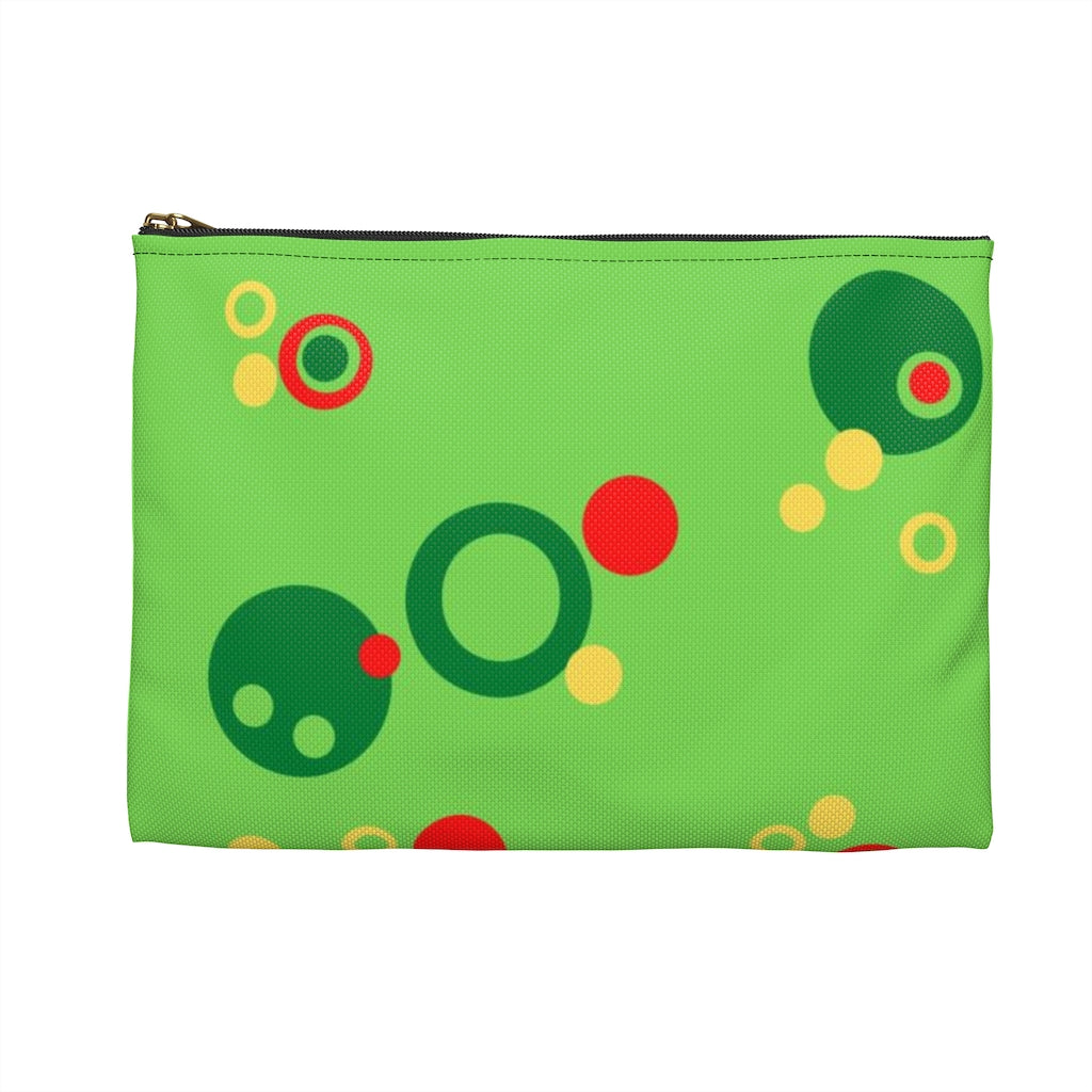 Green Bubbles Accessory Pouch